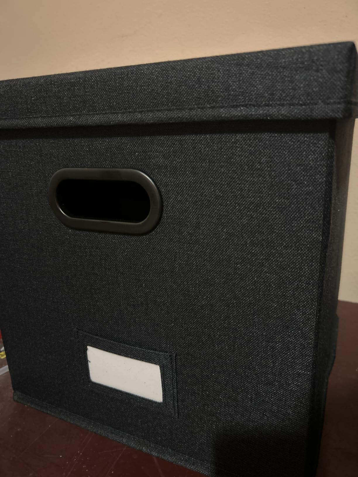 ZICOTO Decorative Vinyl Record Storage Box for 50+ Single Records - Sturdy and Easy to Carry LP Holder with Lid customer photo 2