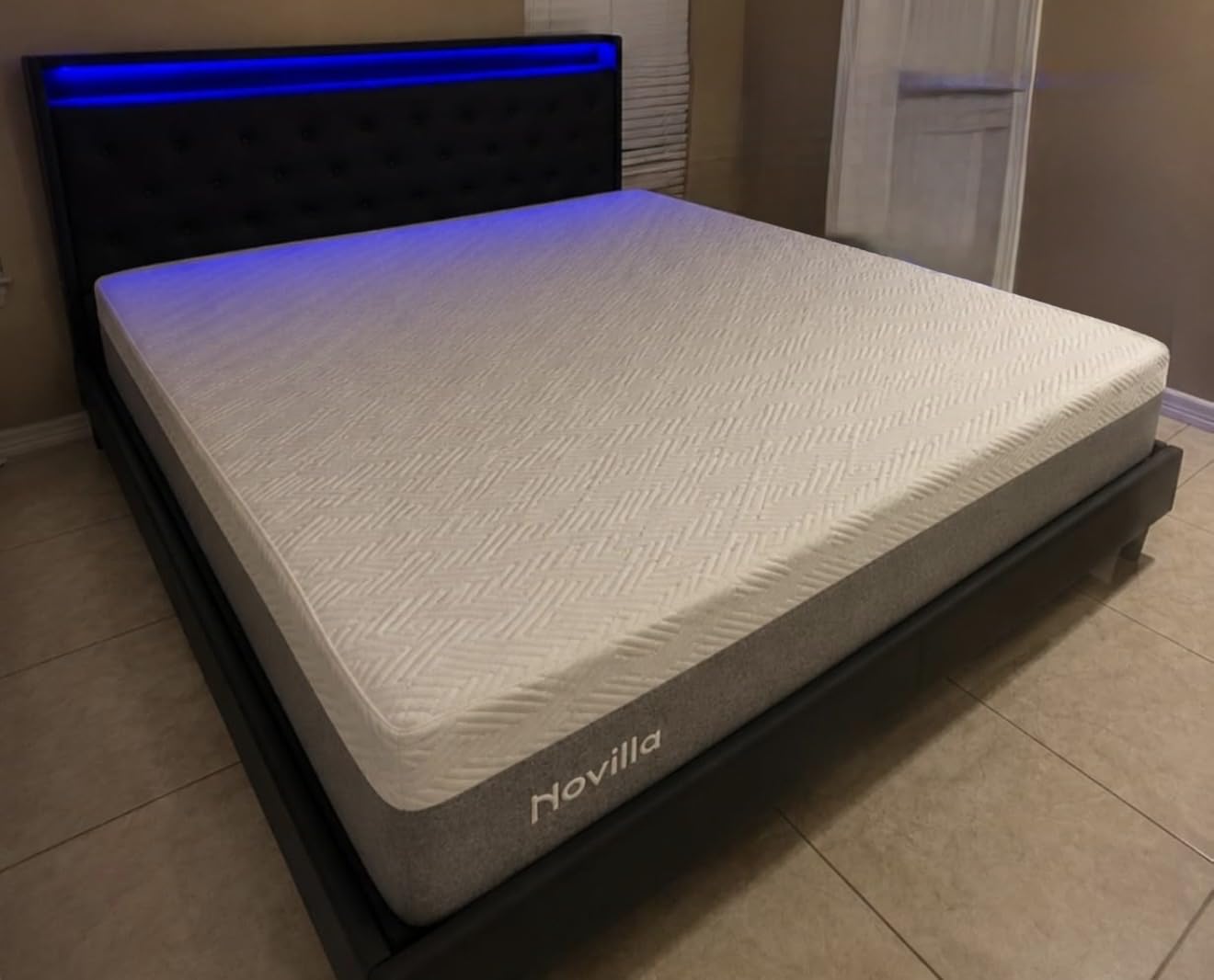 Novilla Queen Size Mattress, 10 Inch Memory Foam Mattress Queen in a Box | Comfort Foam for Contour Support & Motion Isolation & Edge Support, CertiPUR-US Certified customer photo 2