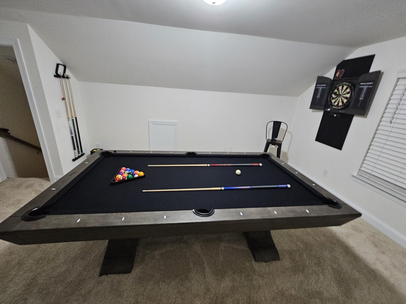 Nixon Billiards - Birdy Slate Billiard Pool Table - Grayson Grey - 7ft and 8ft - Whiteglove customer photo 1