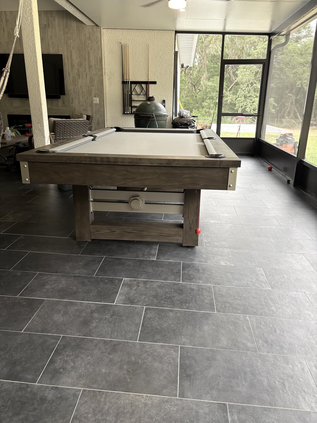 Nixon Billiards - Bryant Slate Billiard Pool Table - Grayson Grey (Metal Leg) - 7FT and 8FT customer photo 2