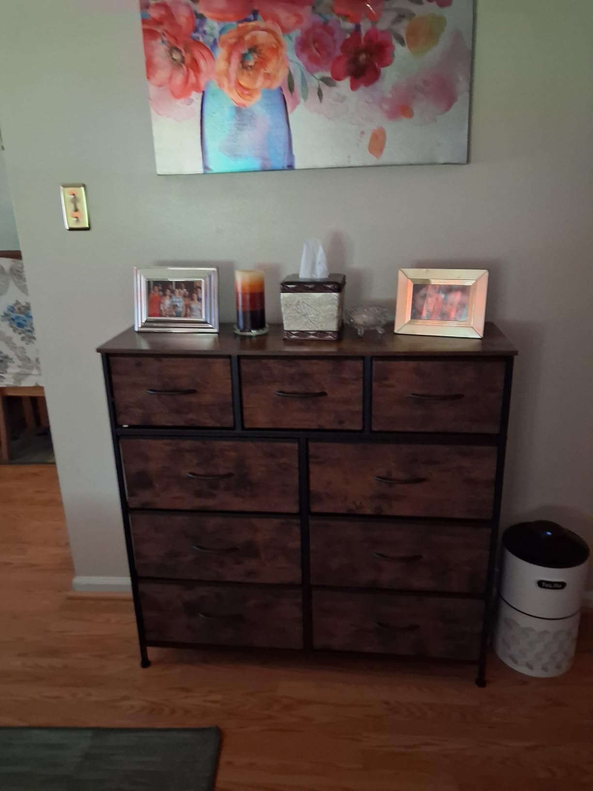 SONGMICS BELLAH Collection - Dresser for Bedroom, Chest of Drawers, Storage Organizer Unit, Closet, Entryway, Steel, 8 Drawers, Modern, Ebony Black ULGS124B01S customer photo 1