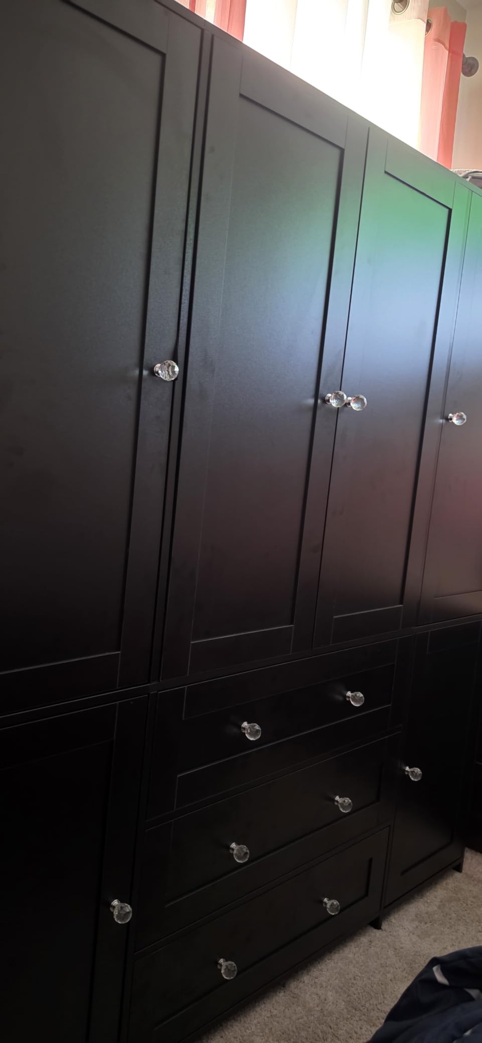 VOWNER Armoire Wardrobe Closet with Drawers and Mirror, 71