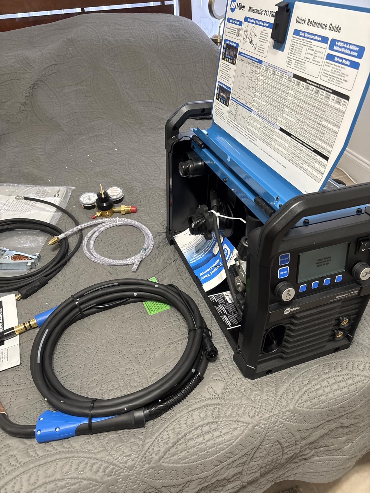 Millermatic 211 PRO MIG Welder Machine - Dual-Voltage Welder with Dyna-Pulse MIG, Auto-Set & Program Mode - Aluminum, Mild & Stainless Steel Wire Feed Gas Welder customer photo 1