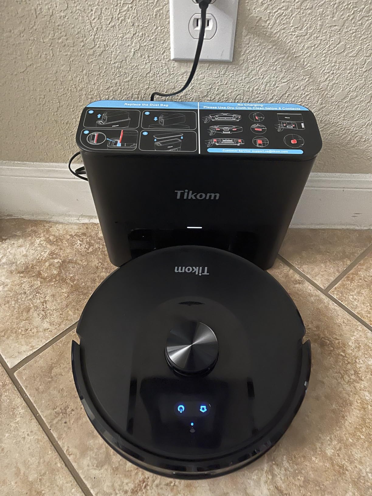 Tikom Robot Vacuum and Mop with Self-Emptying Base, L8000 Plus customer photo 2