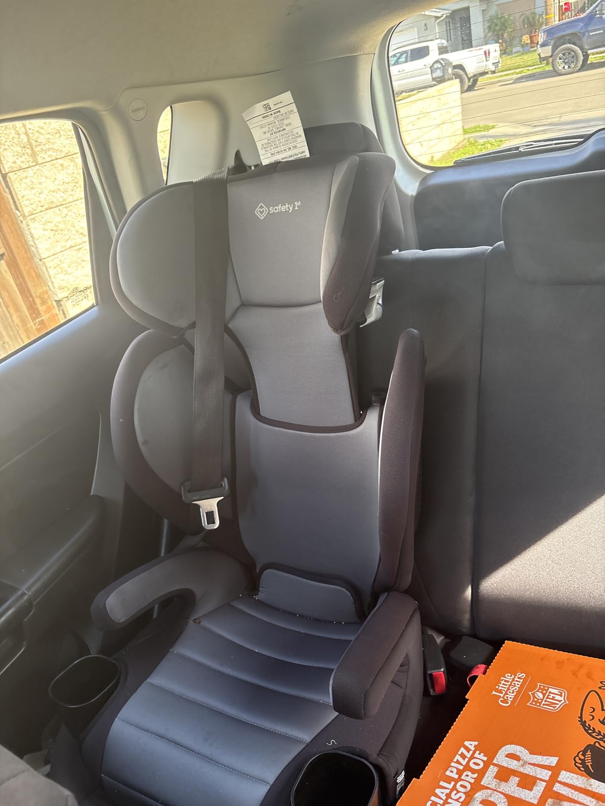 Safety 1st Grow and Go 2-in-1 Booster Car Seat with ComfortWings, Converts High-Back to Backless, 19