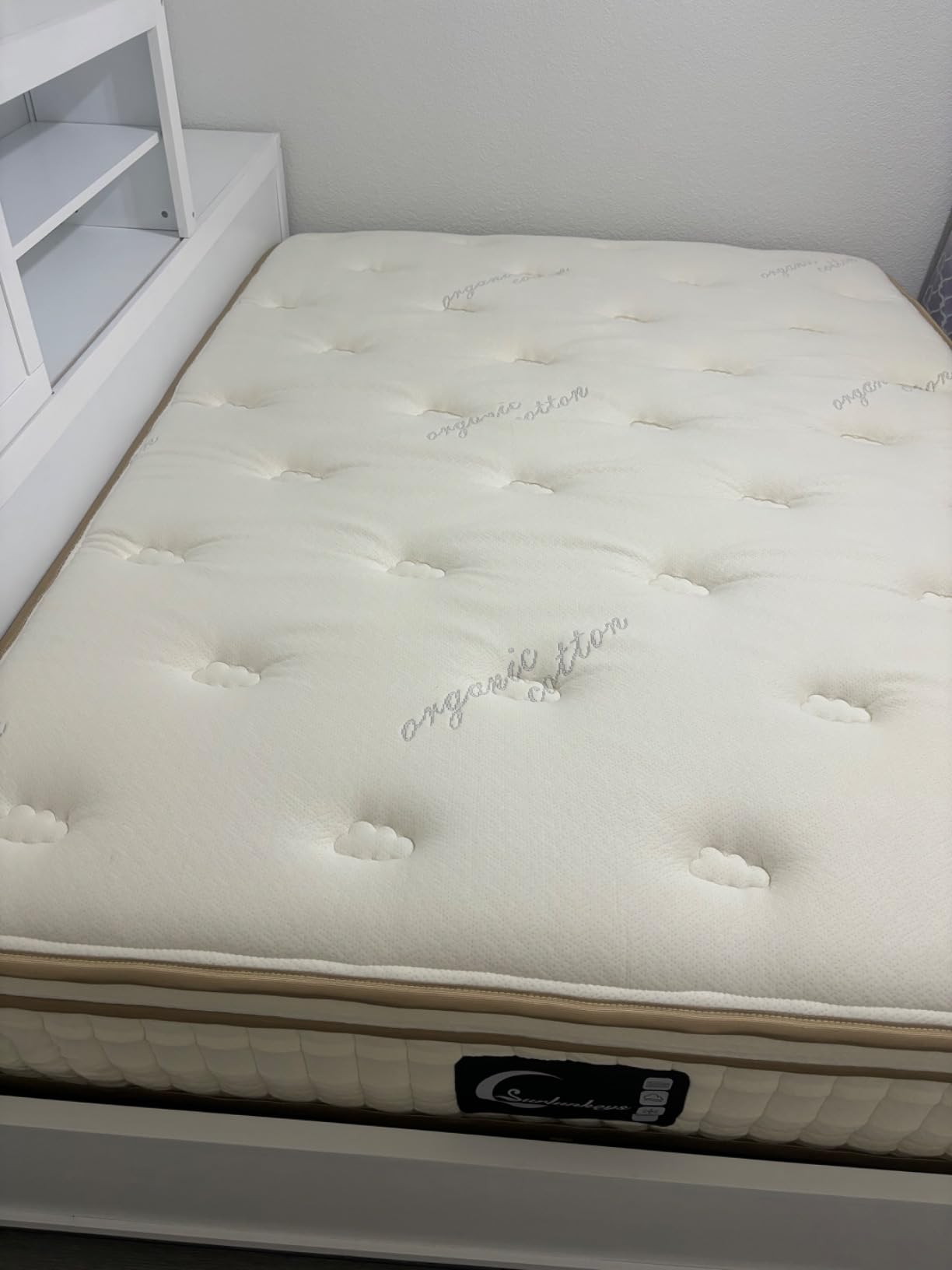 Organic Mattress Queen Size - 14 Inch Hybrid Mattress with Gel Foam Medium to Firm for Hot Sleepers, Edge Support customer photo 2
