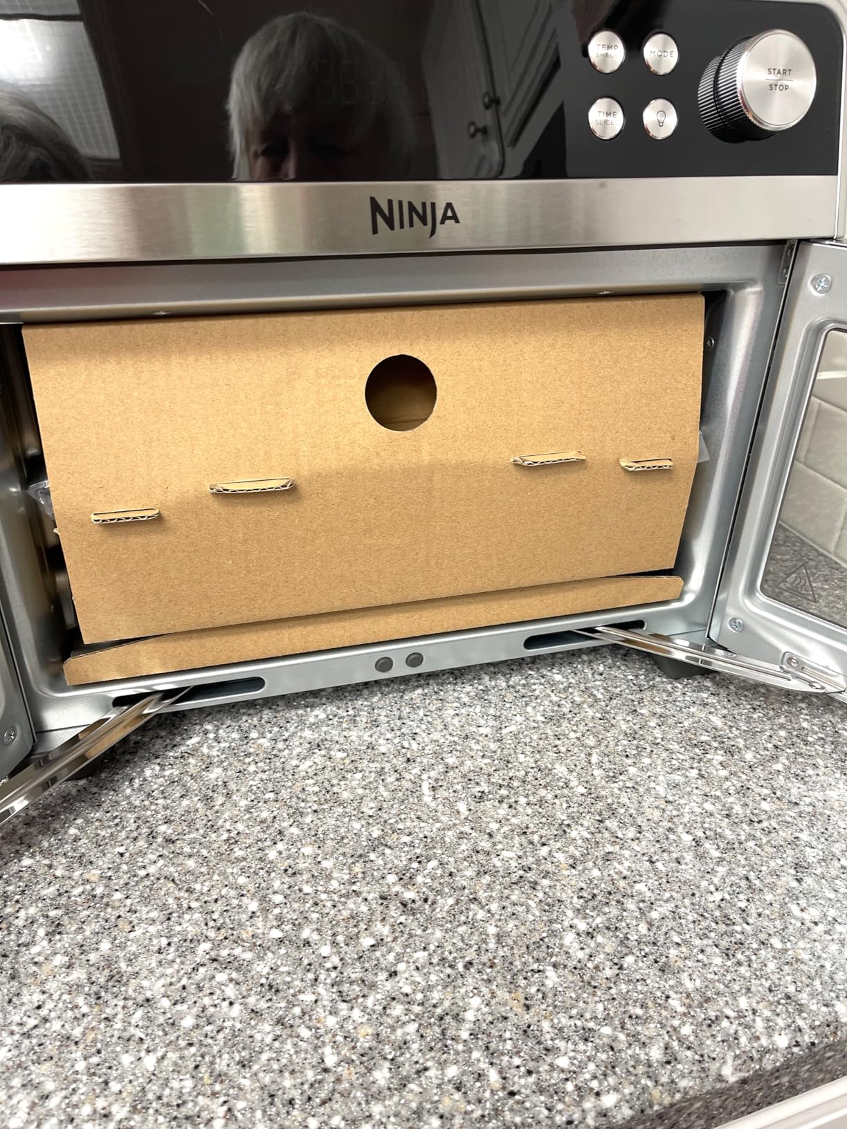 Ninja French Door Premier Air Fry Oven | 10-in-1 functions | 20.3-qt capacity | 5-qt Air Fry Basket, Sheet Pan, Wire Rack, Broil Rack | PFAS-free Cooking Surface, Dishwasher-Safe Accessories | FO101 customer photo 2