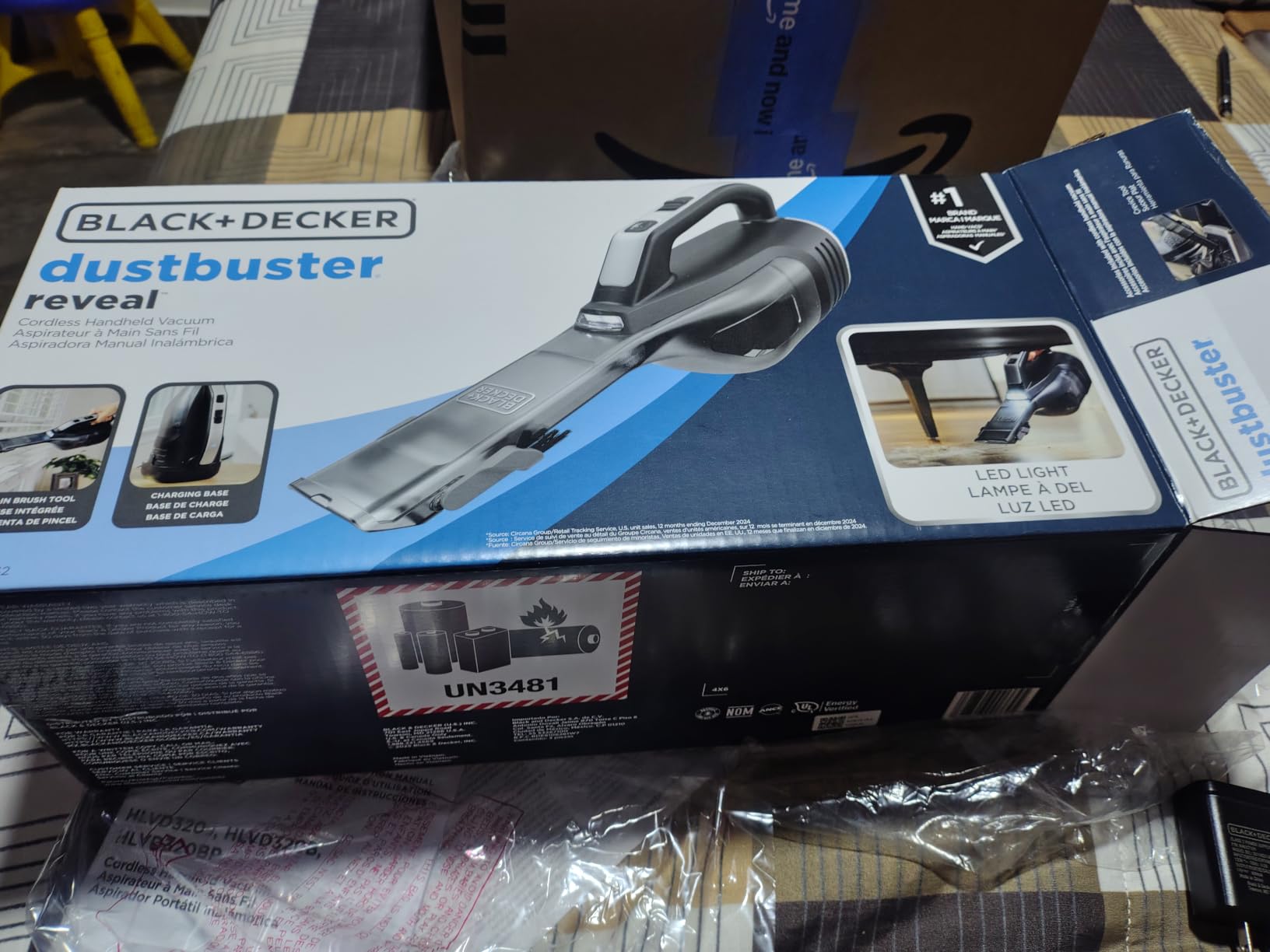BLACK+DECKER Dustbuster Reveal Handheld Vacuum Cordless, Car Vacuum Portable Cordless, LED Light, Long Run Time, Rechargeable Lightweight Dust Buster, Includes Crevice Tool and Charging Base (HLVD320B42) customer photo 2