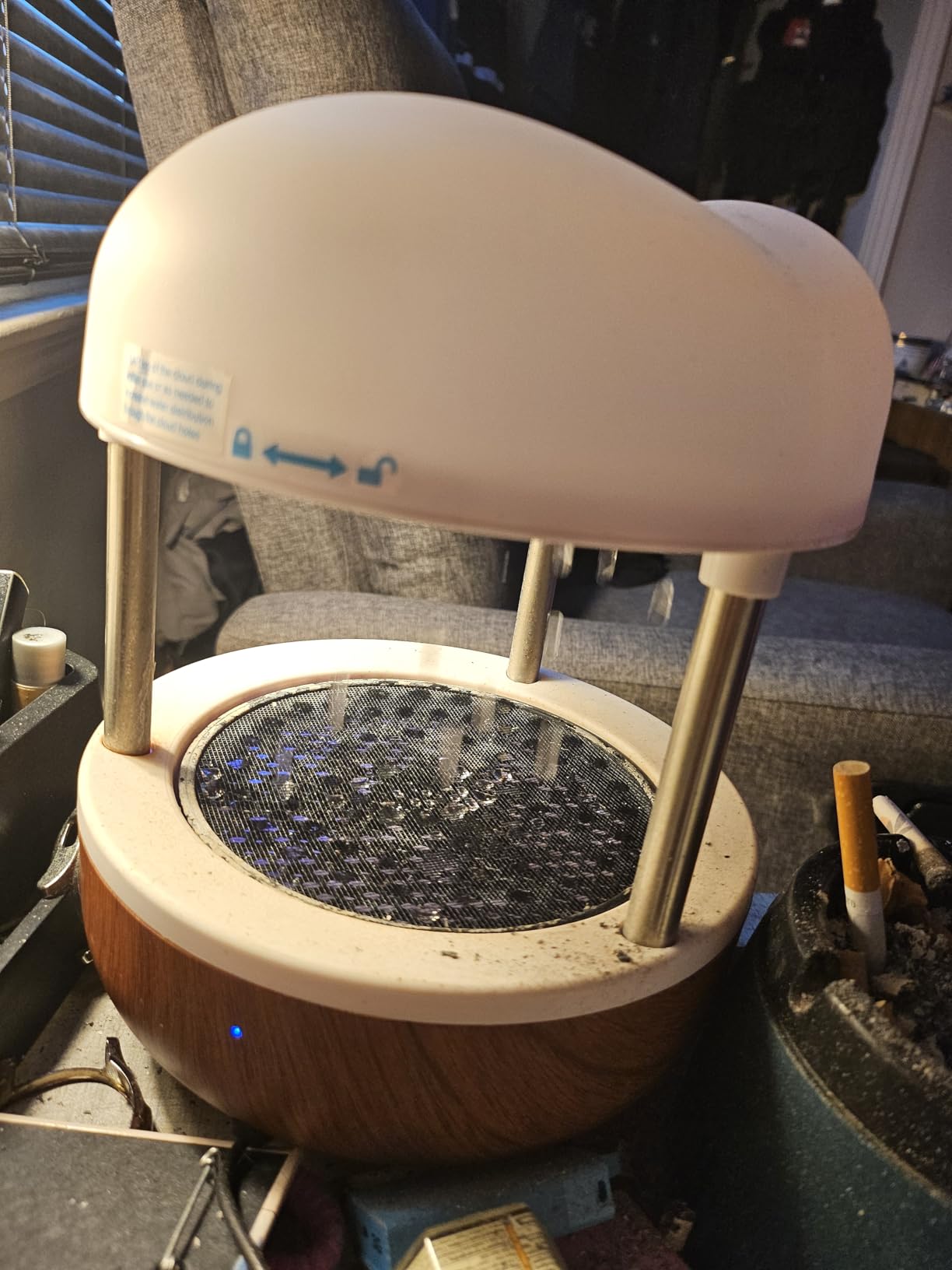 Mindsight 'Calming Cloud' Tabletop Water Fountain | Quiet Pump | Splash Resistant | Zen & Nature Décor | Promotes Focus, Stress Relief, Productivity, Sleep | Desk Accessory customer photo 1