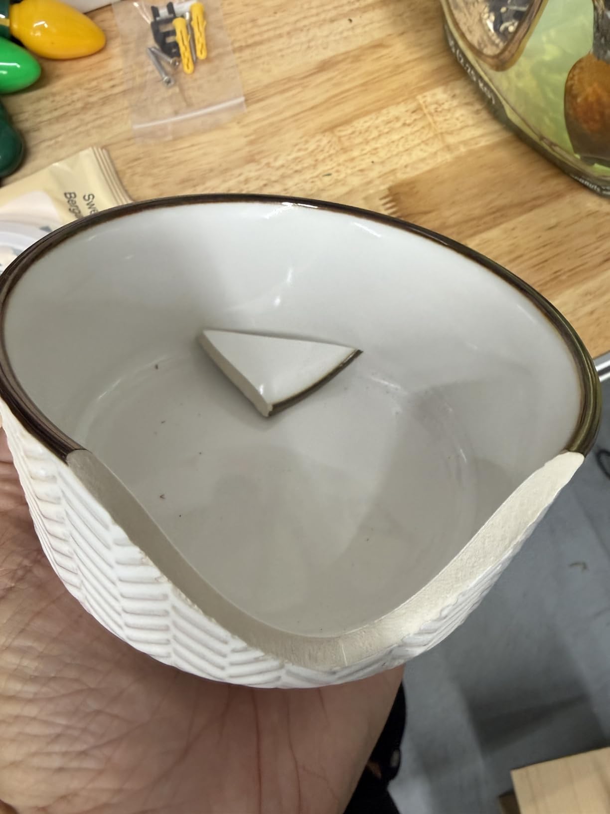 KooK Serving Bowls, with Lids, Ceramic Nesting Bowls, Set of 4, Embossed, Kitchen, Prep, Stackable, Gift, Microwave and Dishwasher Safe, 16/29/47/70 oz, Narbonne Collection (Ivory) customer photo 1