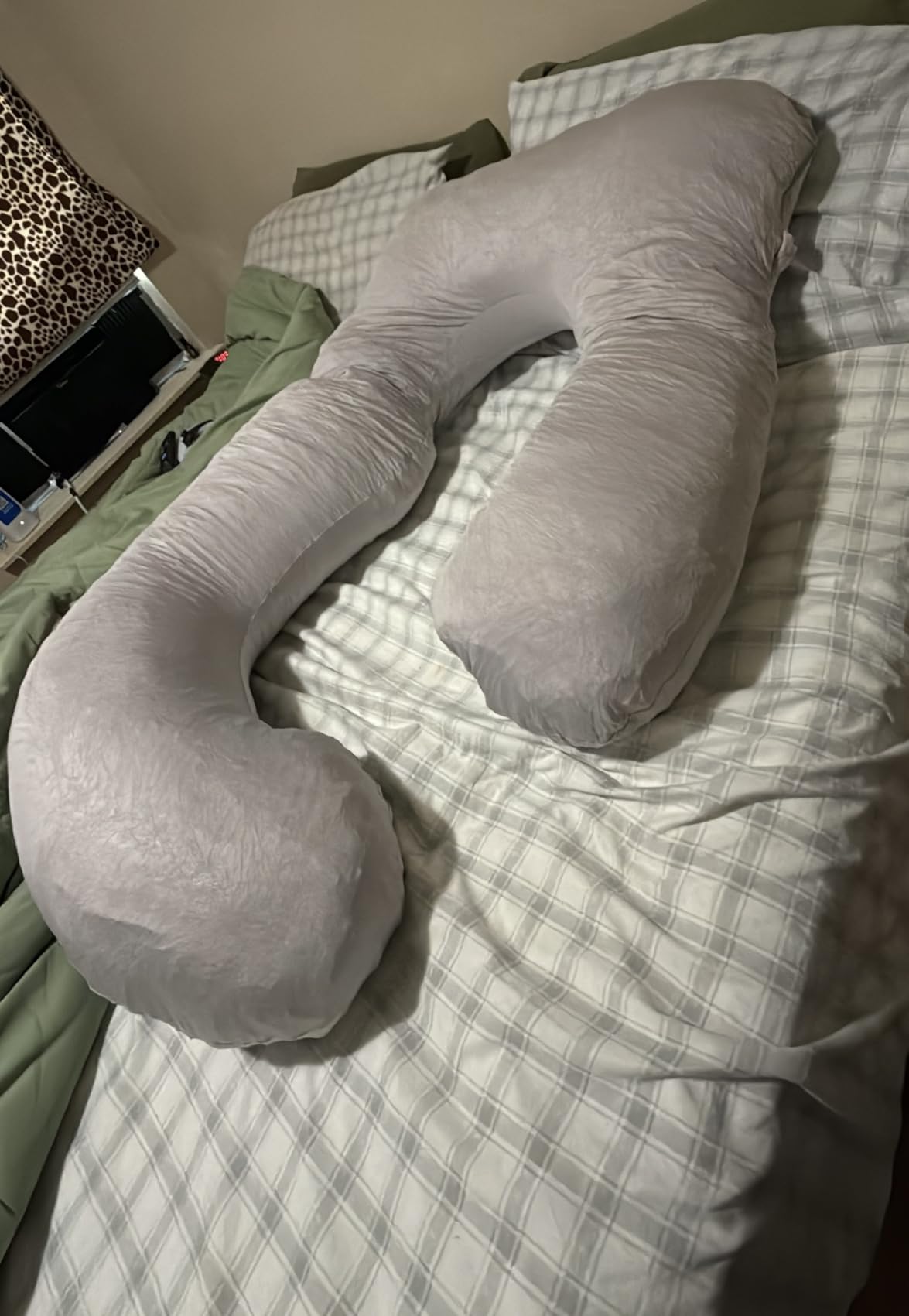 Cooling Pregnancy Pillows for Sleeping, 57'' Full Body Pillow, Linen | Sasttie Maternity Pillow, OEKO-TEX, Down Alternative, Removable Cover, Pregnant Women Must Haves, Maternity Essential customer photo 1