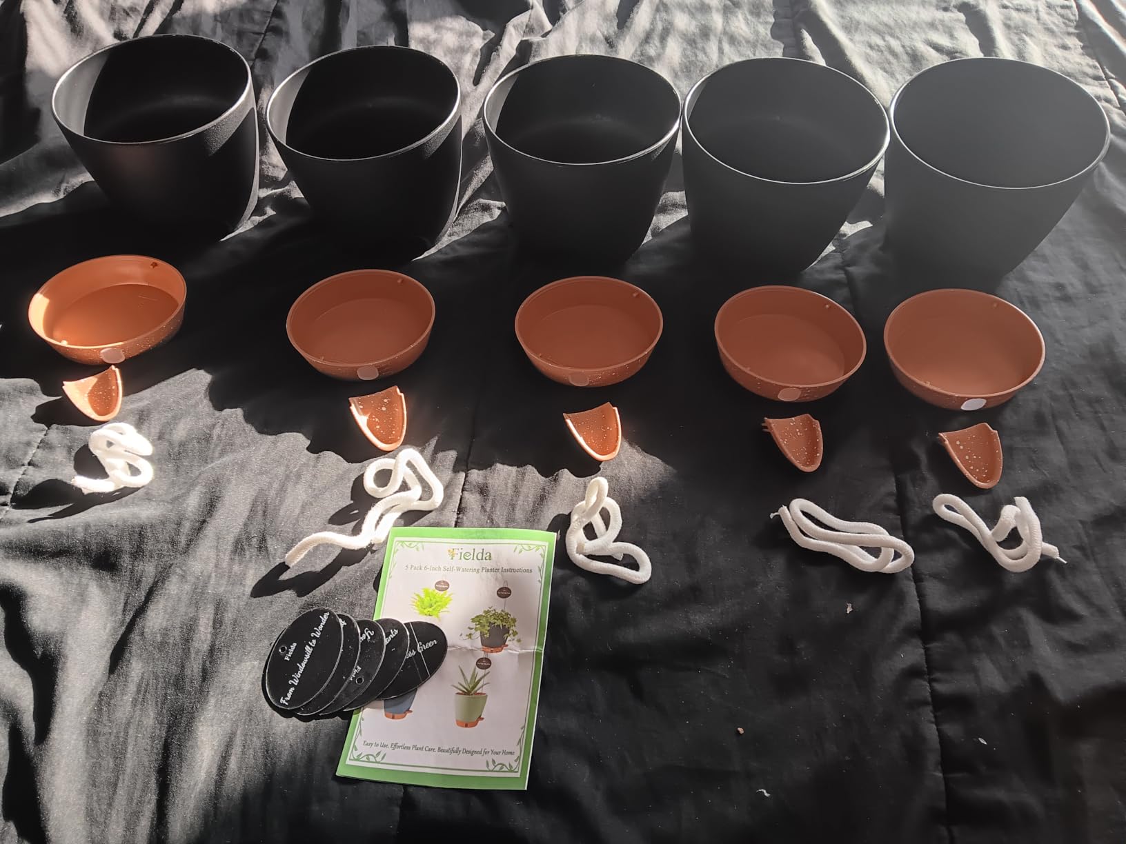 Self Watering Pots for Inoor Ourdoor Plants 8/7/6.5/6/5