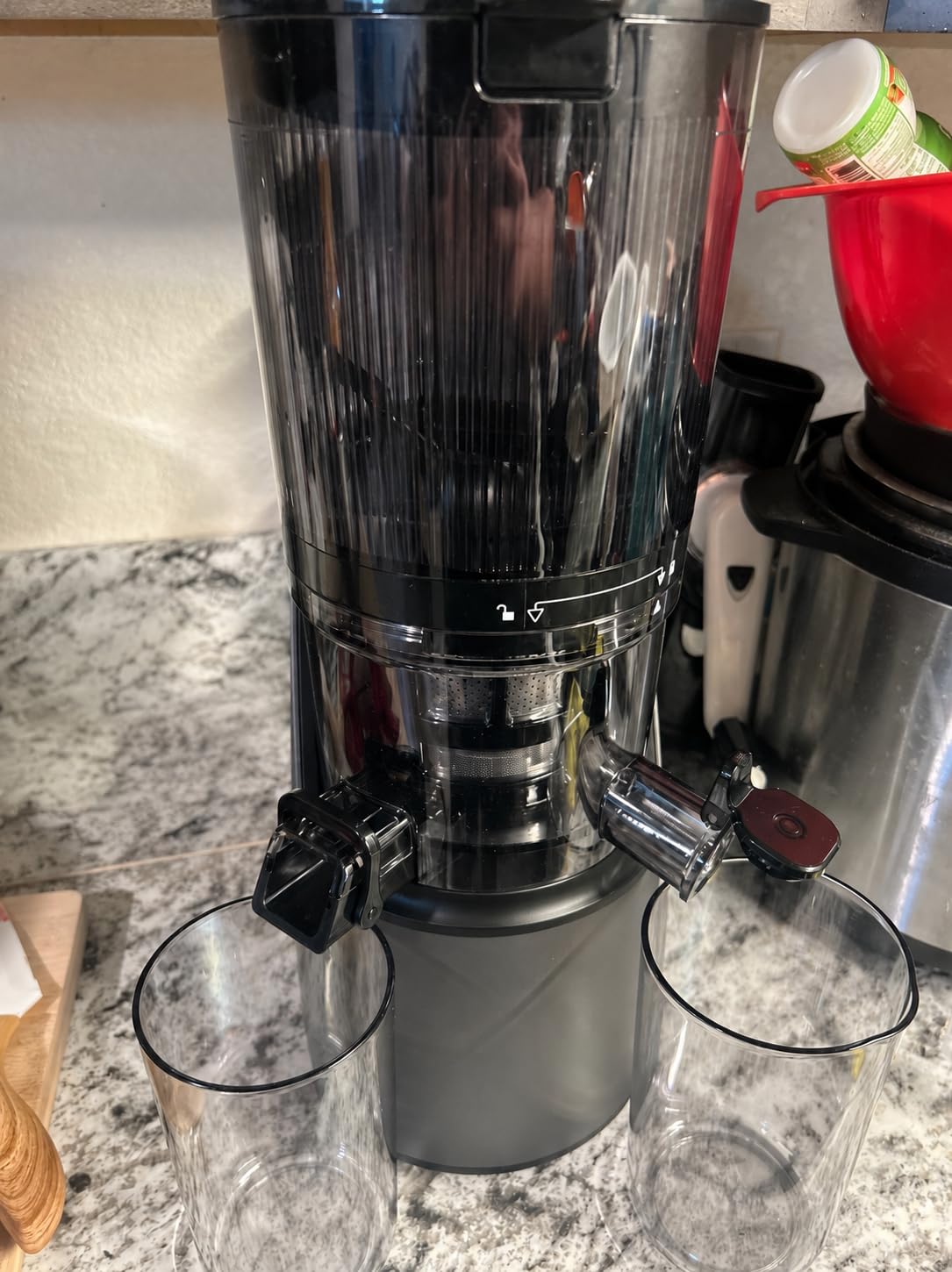 EanOruus Juicer Machines, 3-in-1 Cold Press Juicer, Premium Gray, Makes Juice Nut Milk & Sorbet, 6.5