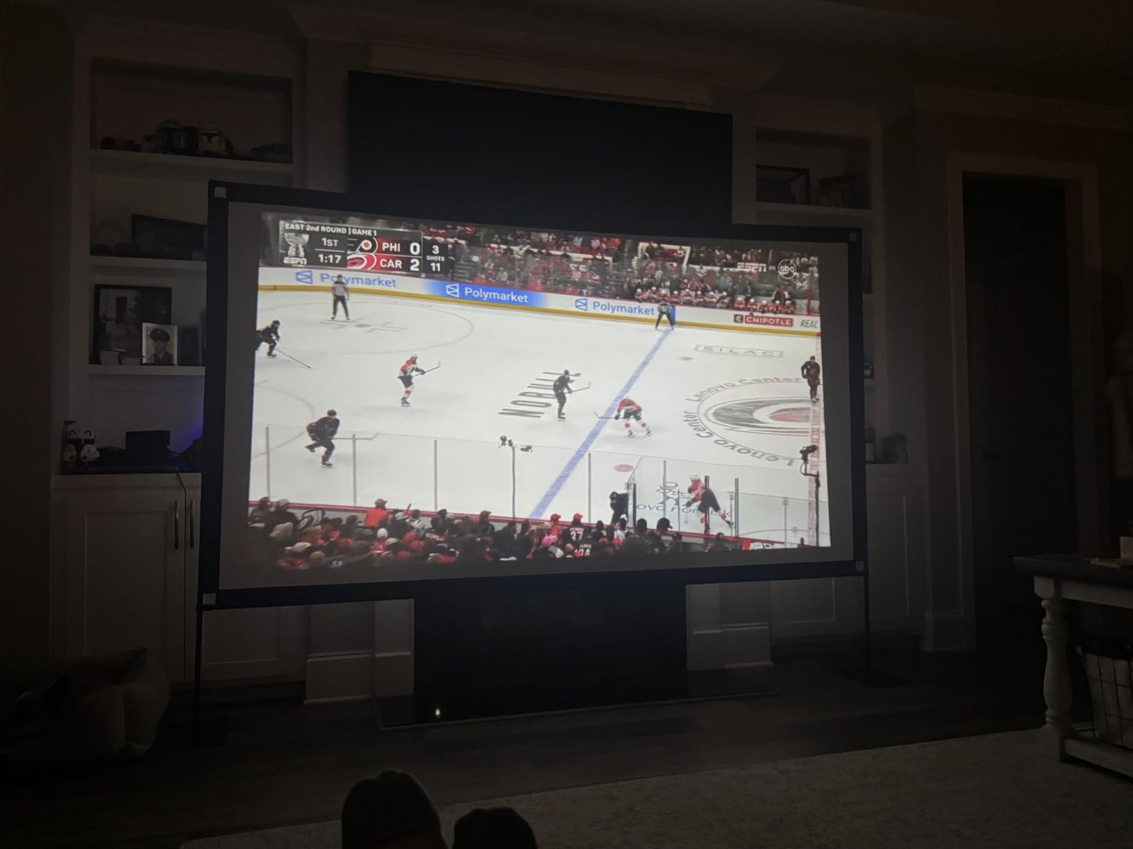 120inch Projector Screen with Stand: Portable Projector Screen Outdoor Indoor Front/Rear16:9 4K HD with Carry Bag Sandbag- Movie Screen for Backyard Moive Night, Camping, Theater customer photo 2