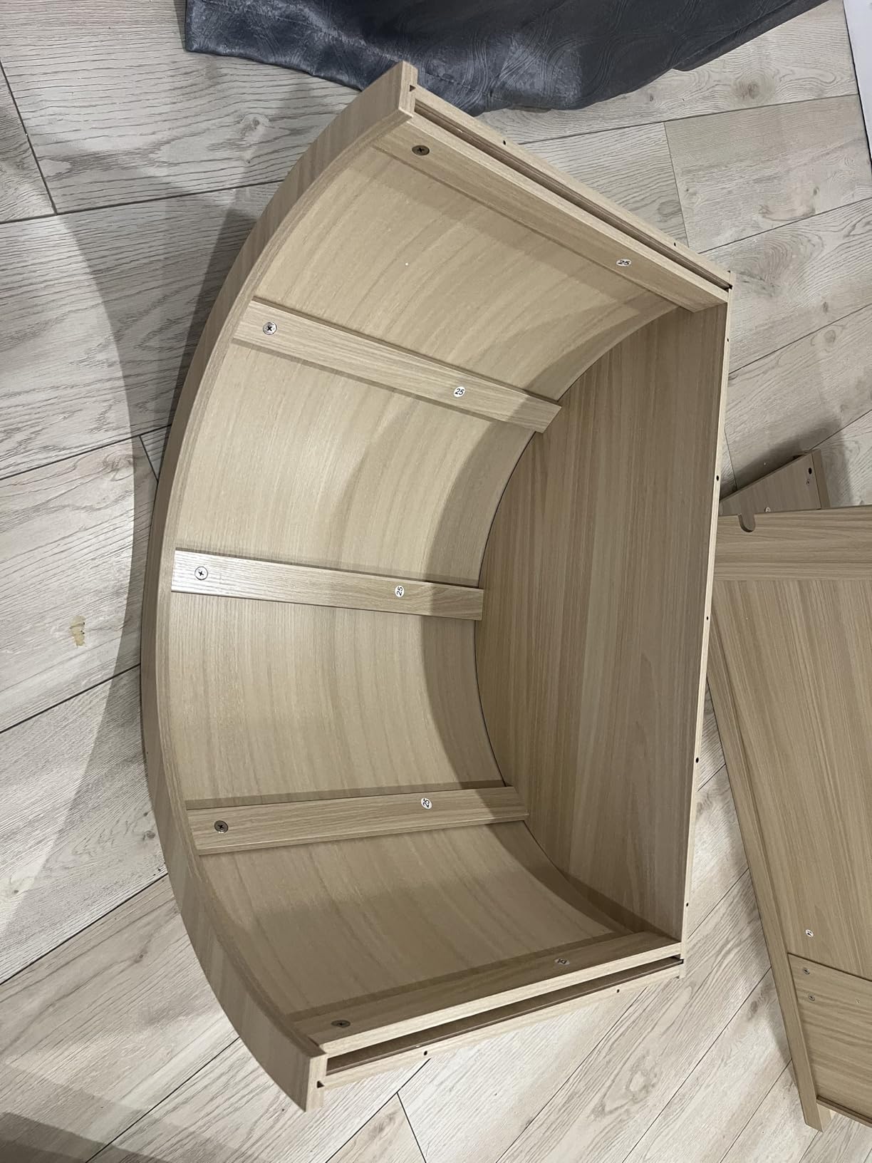 Armoire Wardrobe Closet with 4 Drawers - Wood Bedroom Armoires and Wardrobes with Rattan Doors for Hanging Clothes, Tall Clothing Cabinet Arched Closets for Cloak Room, Large Capacity Storage customer photo 1
