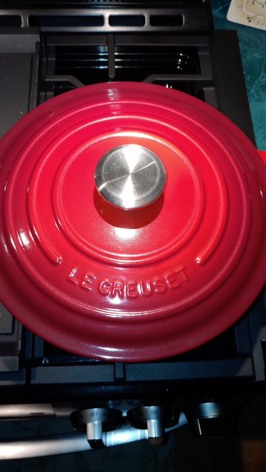 Le Creuset Enameled Cast Iron Signature Deep Round Oven, 6.5 qt., Sea Salt customer photo 2