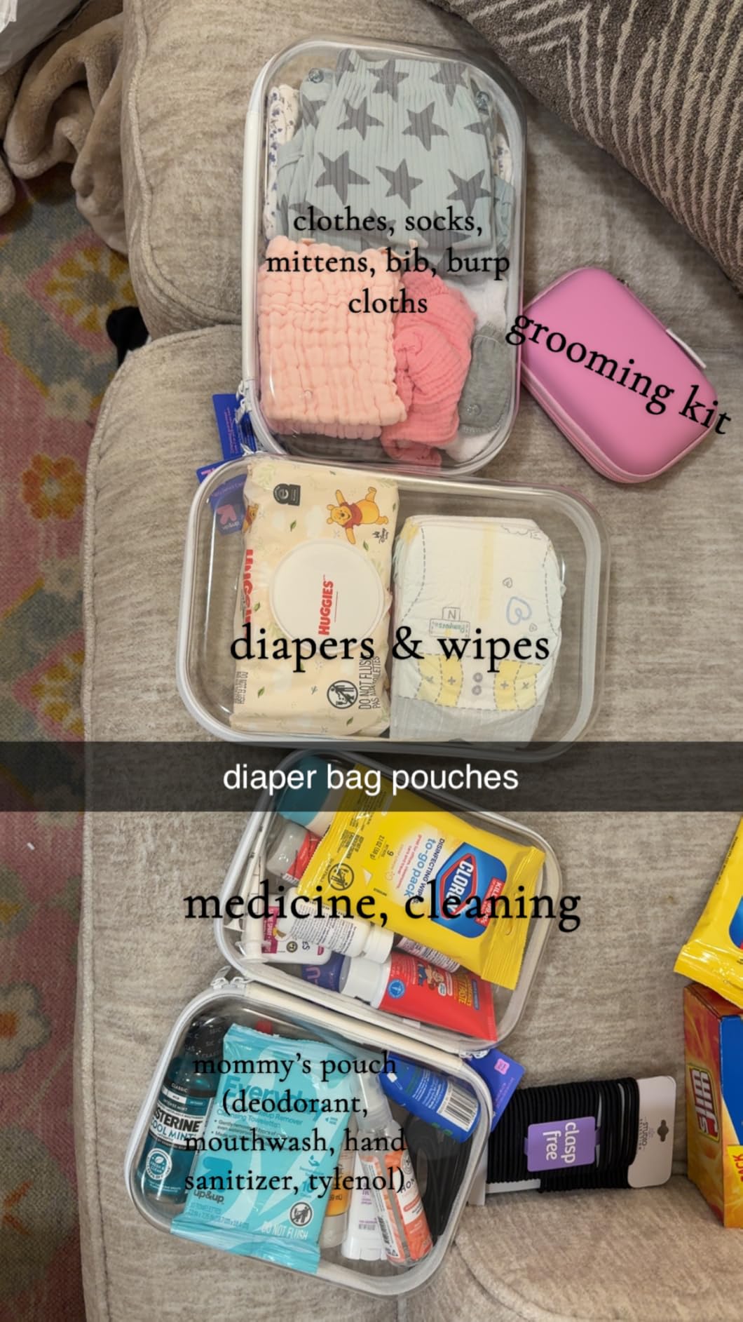 BAGSMART Diaper Bag Tote, Hospital Bag for Labor Delivery, Travel Baby Tote | Lightweight Puffy Maternity Bag, Changing Pad & Pacifier Case, Large Capacity for Mom and Dad, Newborn Essentials customer photo 1