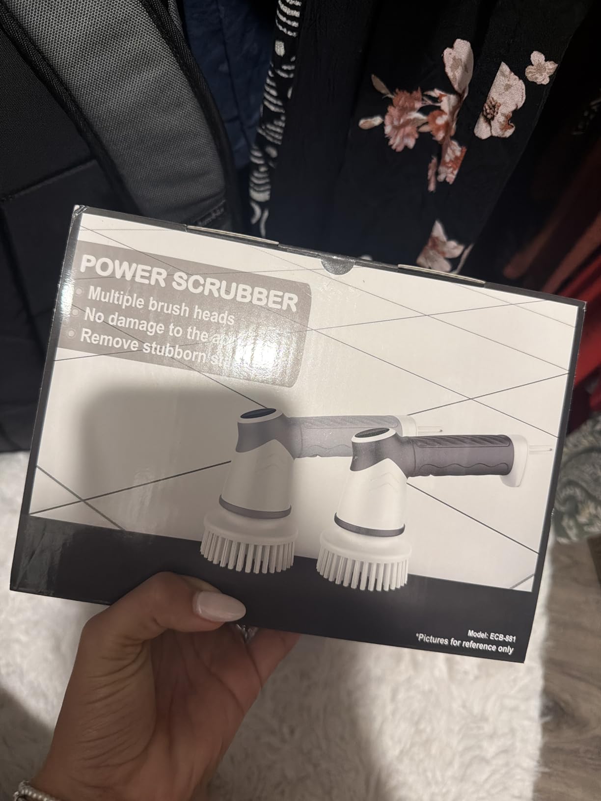 DAESUNG Electric Spin Scrubber, Cordless Power Scrubber & Electric Cleaning Brush with 7 Replaceable Heads, Dual Speed IPX7 Waterproof Handheld Scrubber for Bathroom, Shower & Tile Cleaning customer photo 2