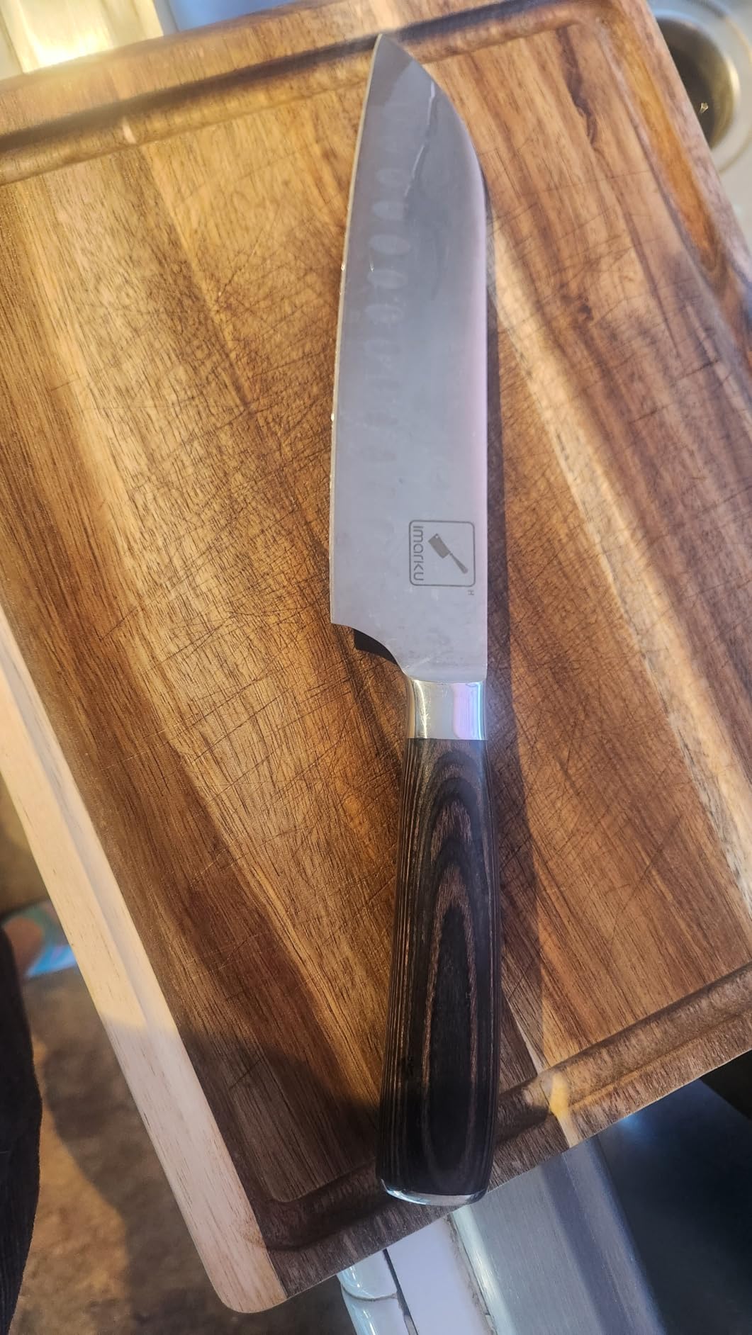 imarku 16-Pieces Knife Set, High-Carbon Stainless Steel Kitchen Knife Set | Knife Set with Block|15°Precision Edge|56±2 HRC Hardness|Built-in Sharpener|Ergonomic Handles|Dishwasher Safe|Gifts for Men customer photo 2