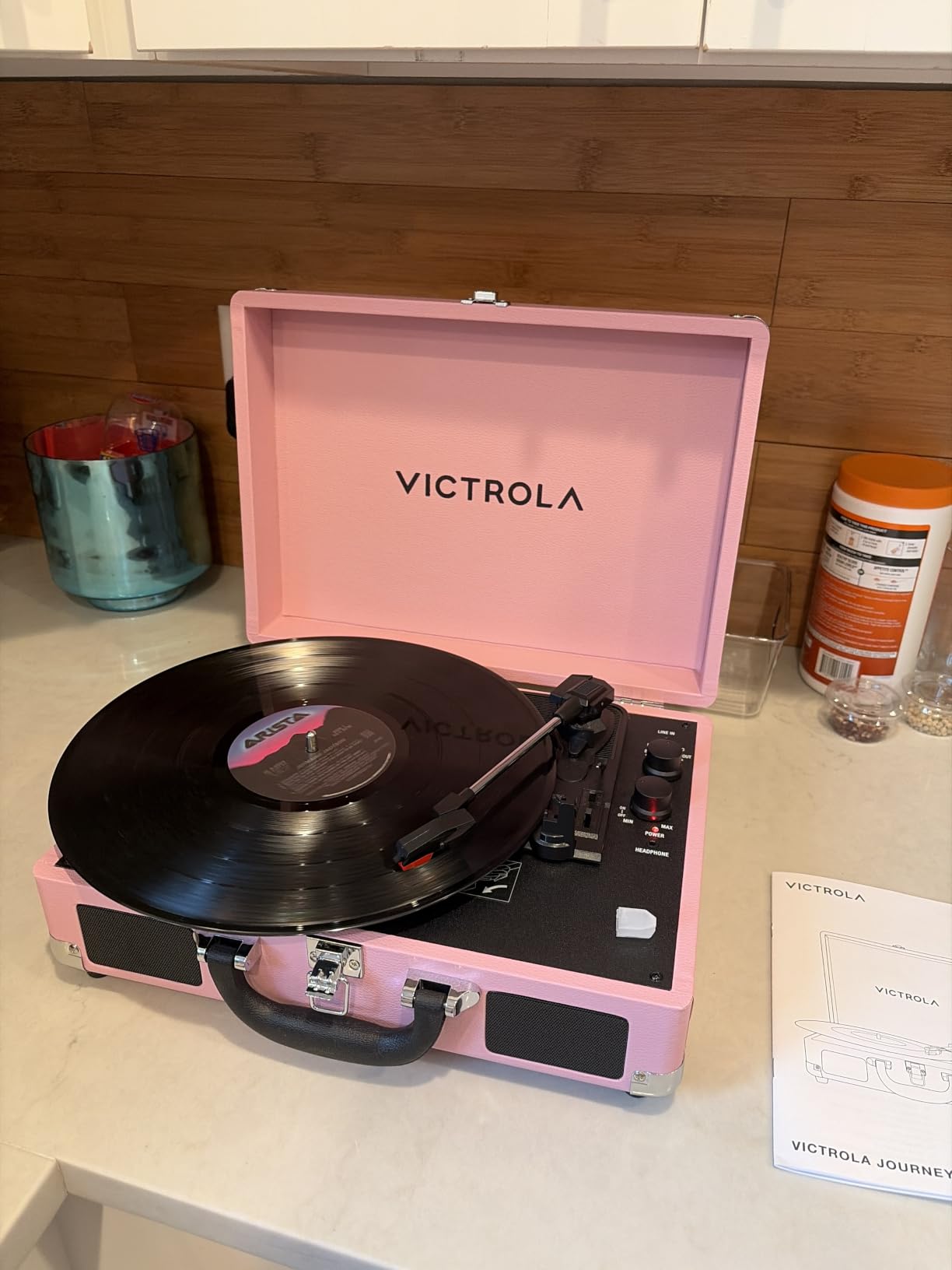 Victrola Journey II - Bluetooth Suitcase Record Player - Green customer photo 2