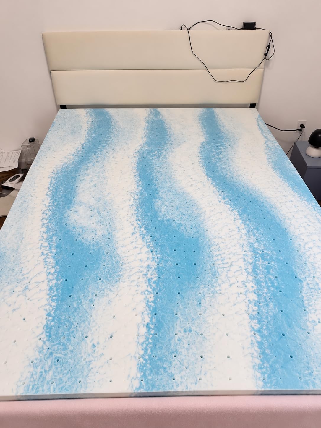 Novilla Mattress Topper Full Size - 3 Inch Cooling Memory Foam Mattress Topper, Slow-Rebound Pressure Relief, Soft Comfort customer photo 2