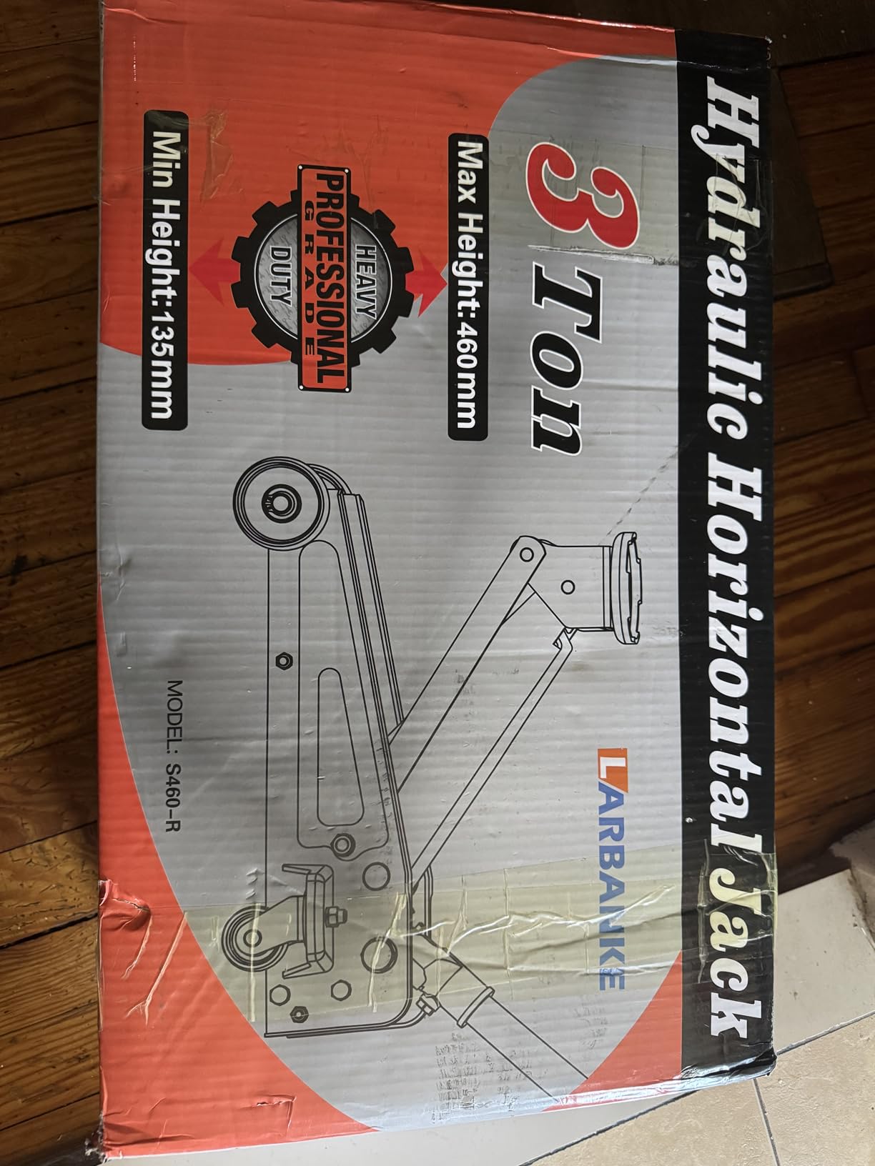 3 Ton/6600 Lbs Hydraulic Floor Jack,Lift Range: 5.31''-18.11'',Red | 3Ton/6600LBS, Lift Range: 5.31''-18.11'', Fast Lift with Wheels, Steel Material,for Home,Garage and Repair Shops customer photo 1