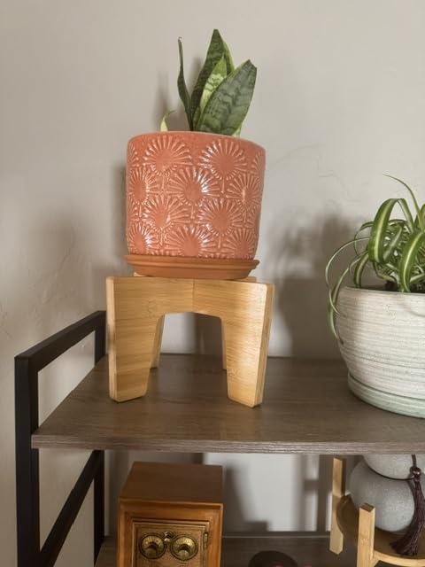 Boho Ceramic Flower Pot, 6.7