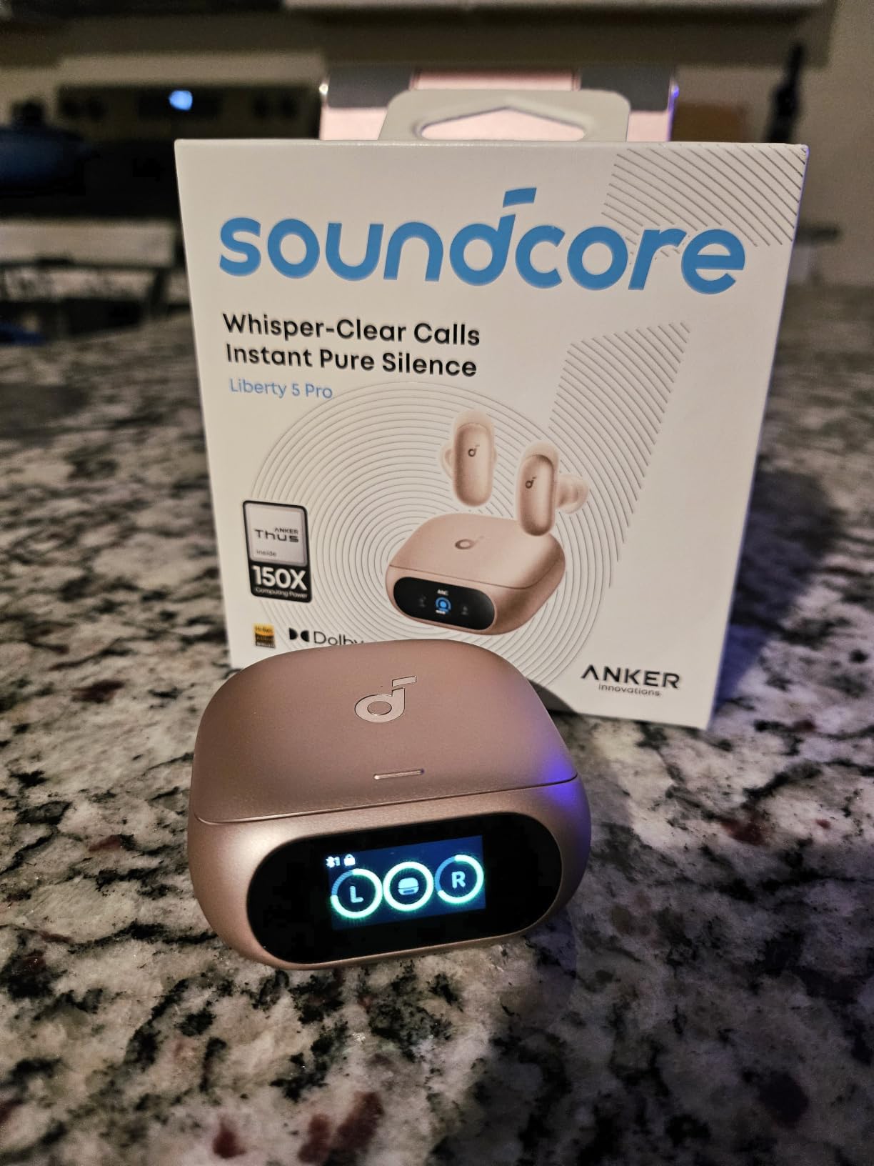 Soundcore Liberty 5 Pro by Anker Noise Cancelling Wireless Earbuds | Anker Thus AI Chip delivers Guinness World Records-certified call quality for crystal-clear calls in noisy environments customer photo 1