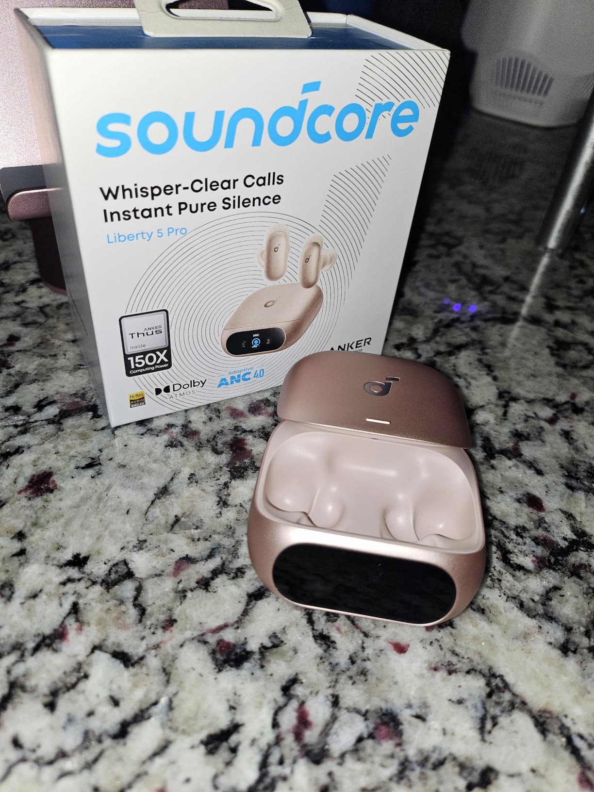 Soundcore Liberty 5 Pro by Anker Noise Cancelling Wireless Earbuds | Anker Thus AI Chip delivers Guinness World Records-certified call quality for crystal-clear calls in noisy environments customer photo 2