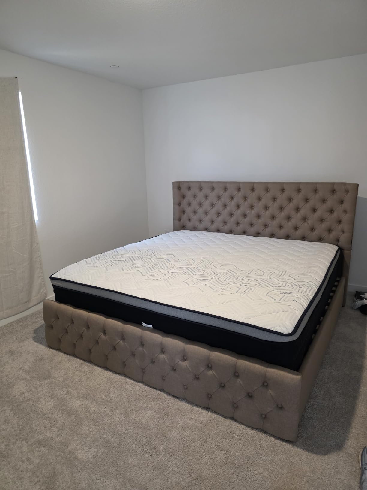 King Mattress 14 Inch Extra Firm - Extra Lumbar & Hip Support, Spinal Alignment - CertiPUR-US Certified, Fiberglass Free, 365-Night Trial - Pressure Relief Hybrid Mattress with Cooling Comfort customer photo 1