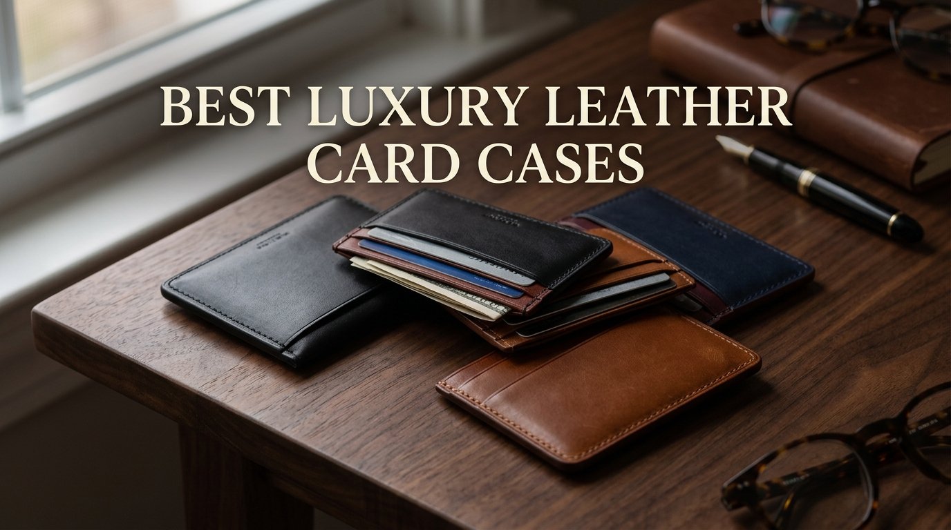 best luxury leather card cases