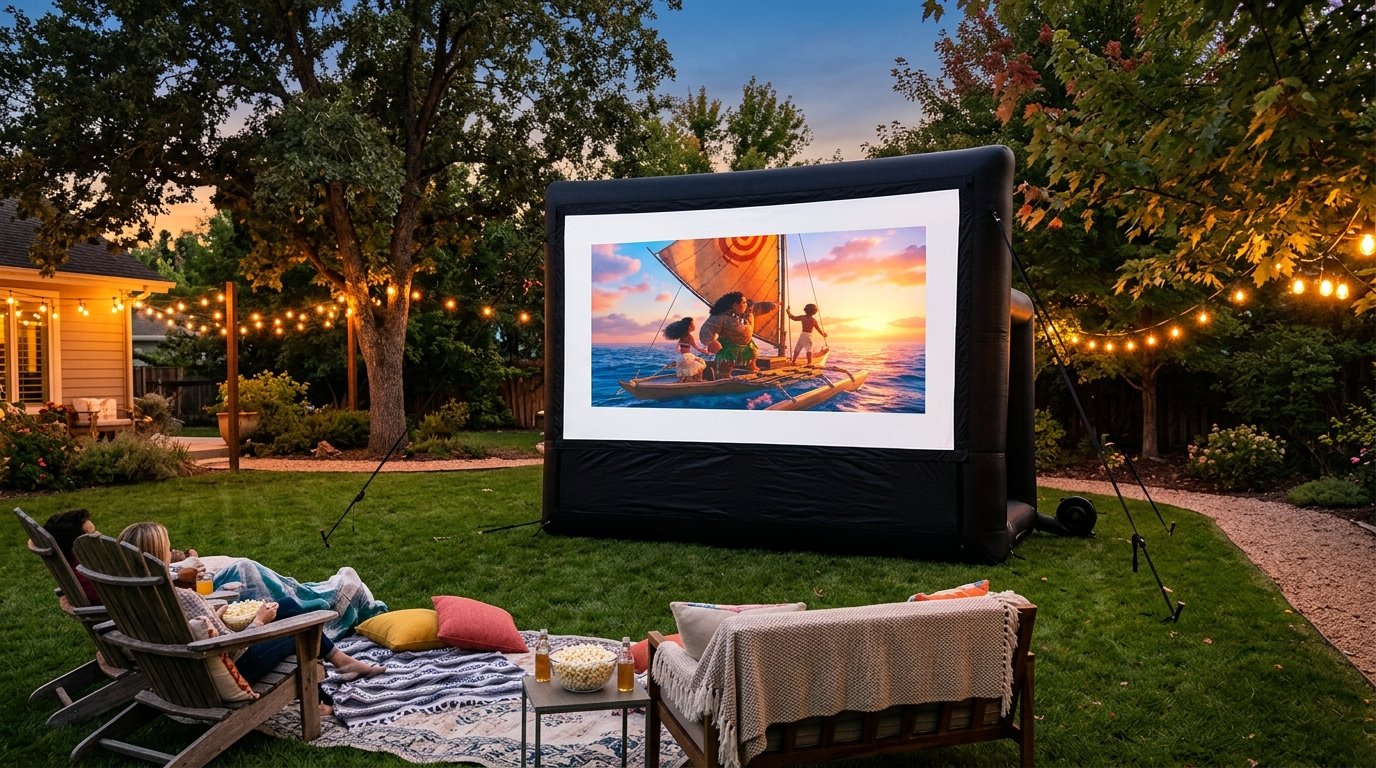 best inflatable movie screens for backyards