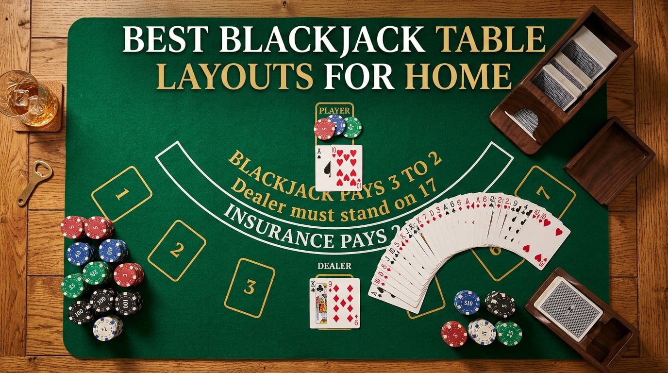 best blackjack table layouts for home