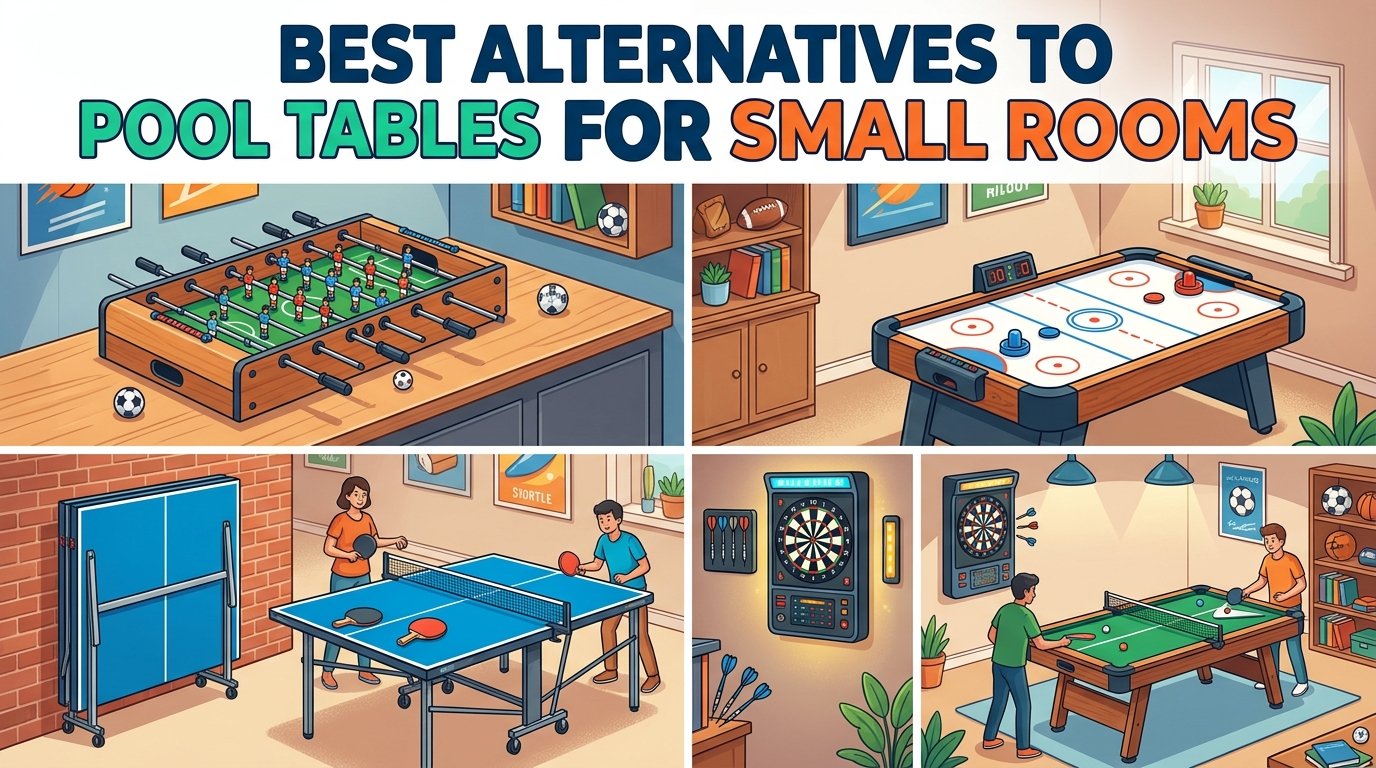 best alternatives to pool tables for small rooms