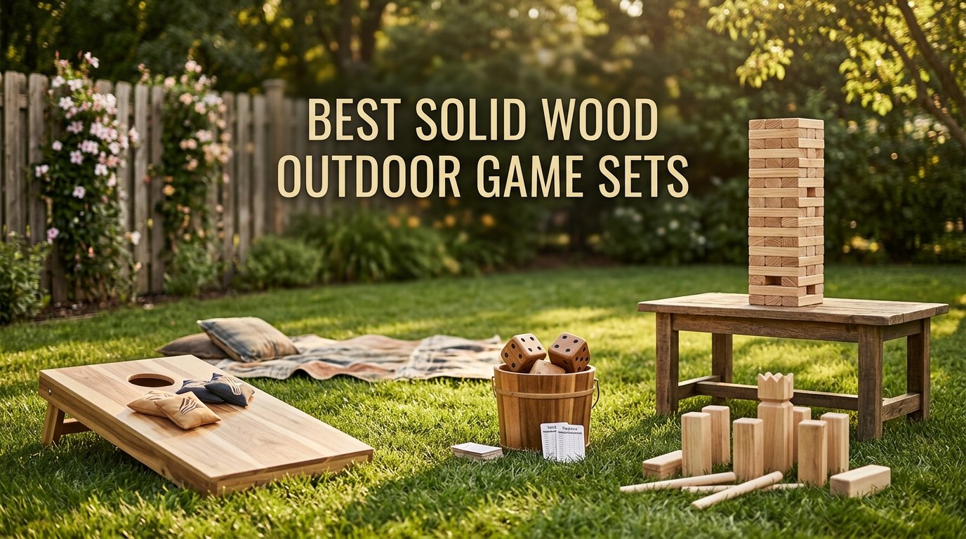 best solid wood outdoor game sets