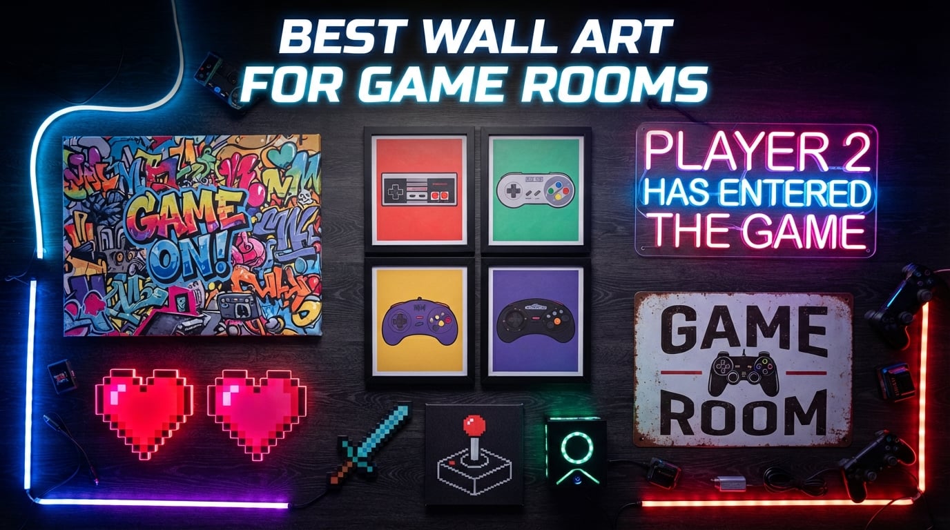 best wall art for game rooms