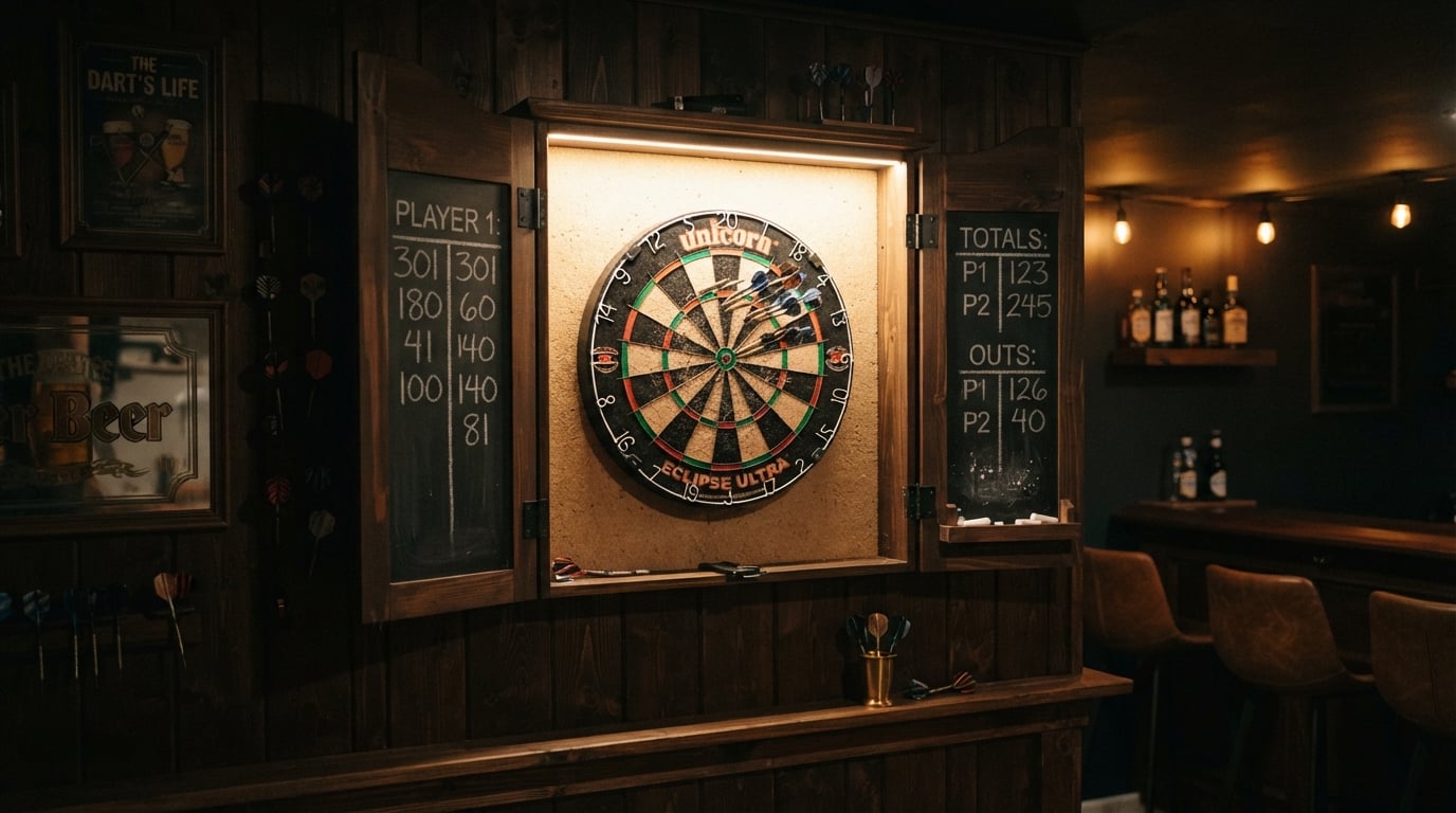 best dartboard cabinets for game rooms