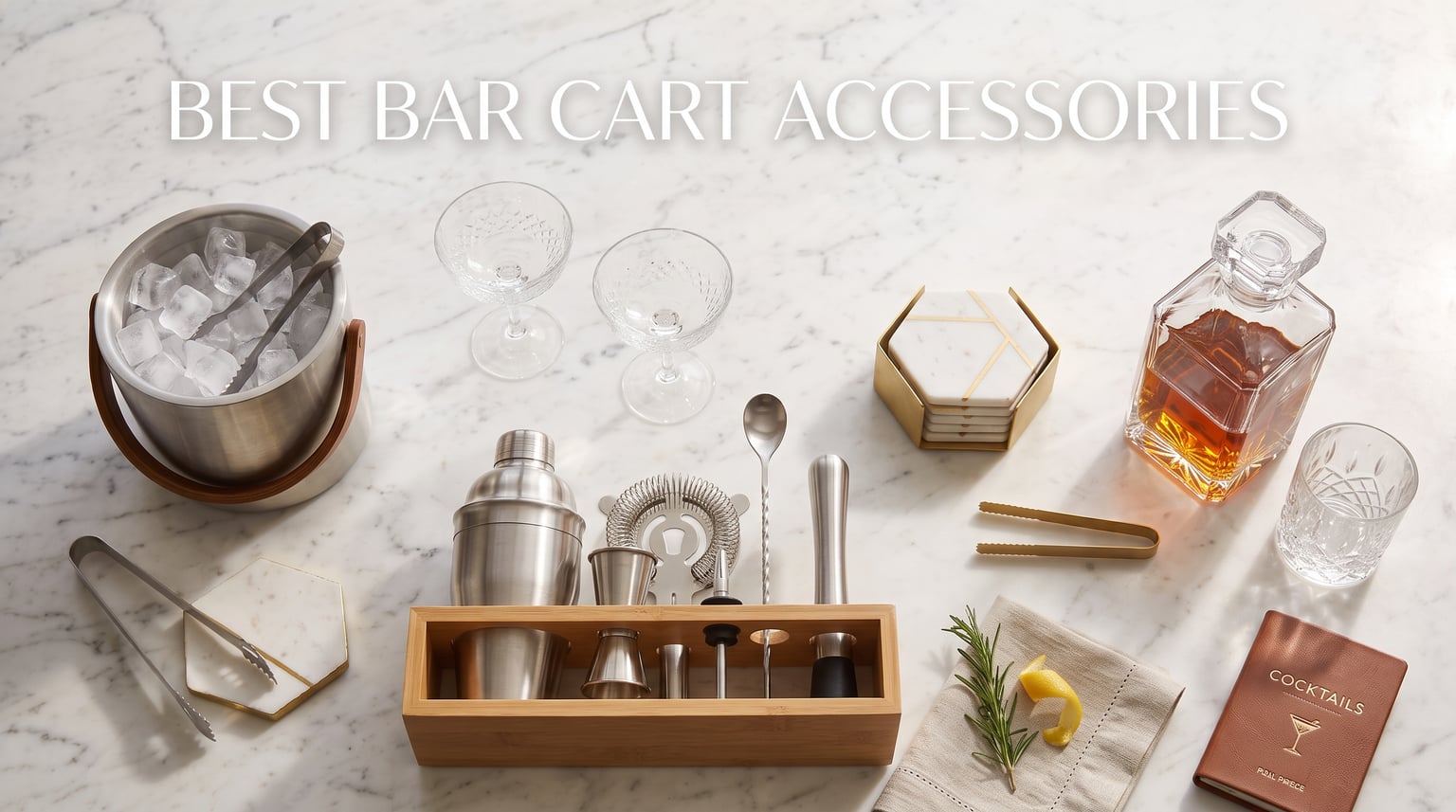 best bar cart accessories