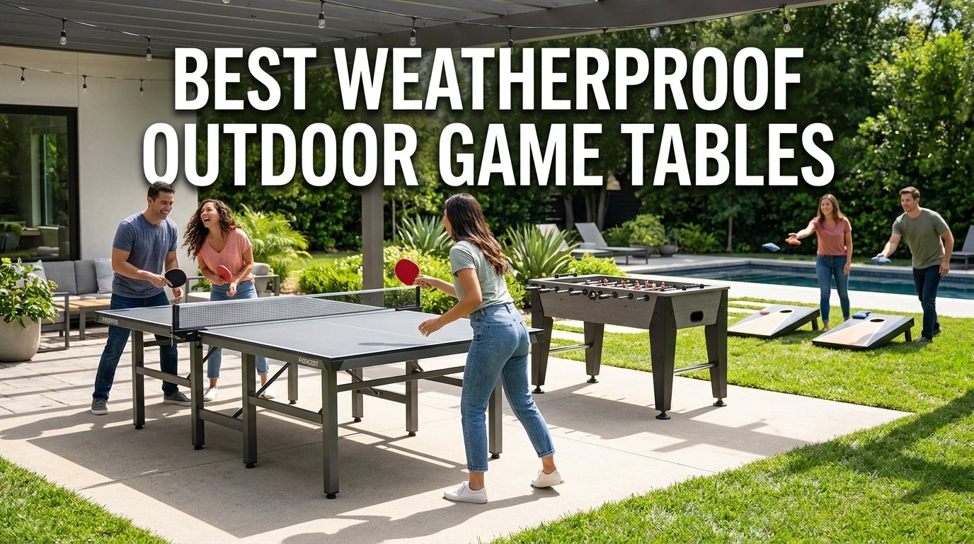 best weatherproof outdoor game tables