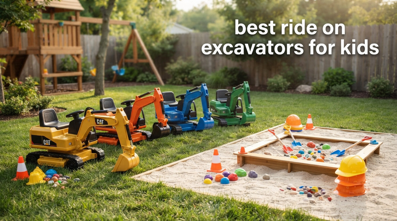 best ride on excavators for kids