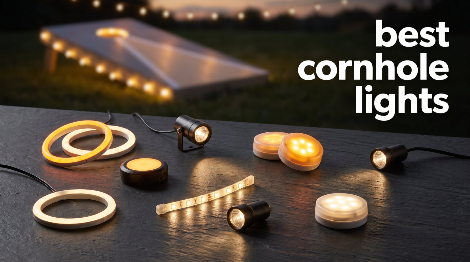 best cornhole lights