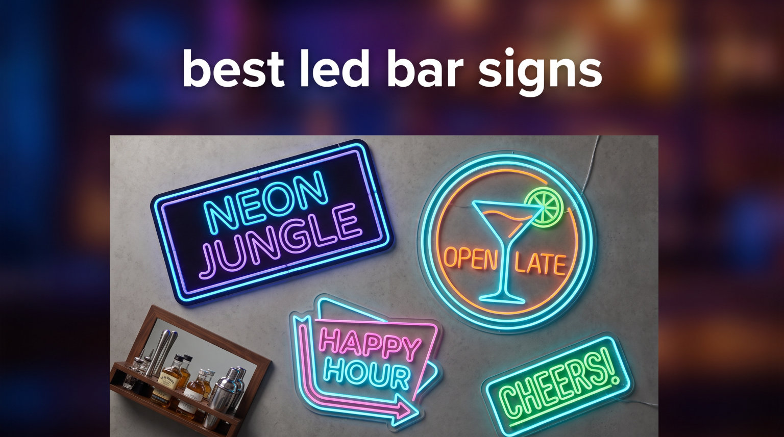 best led bar signs