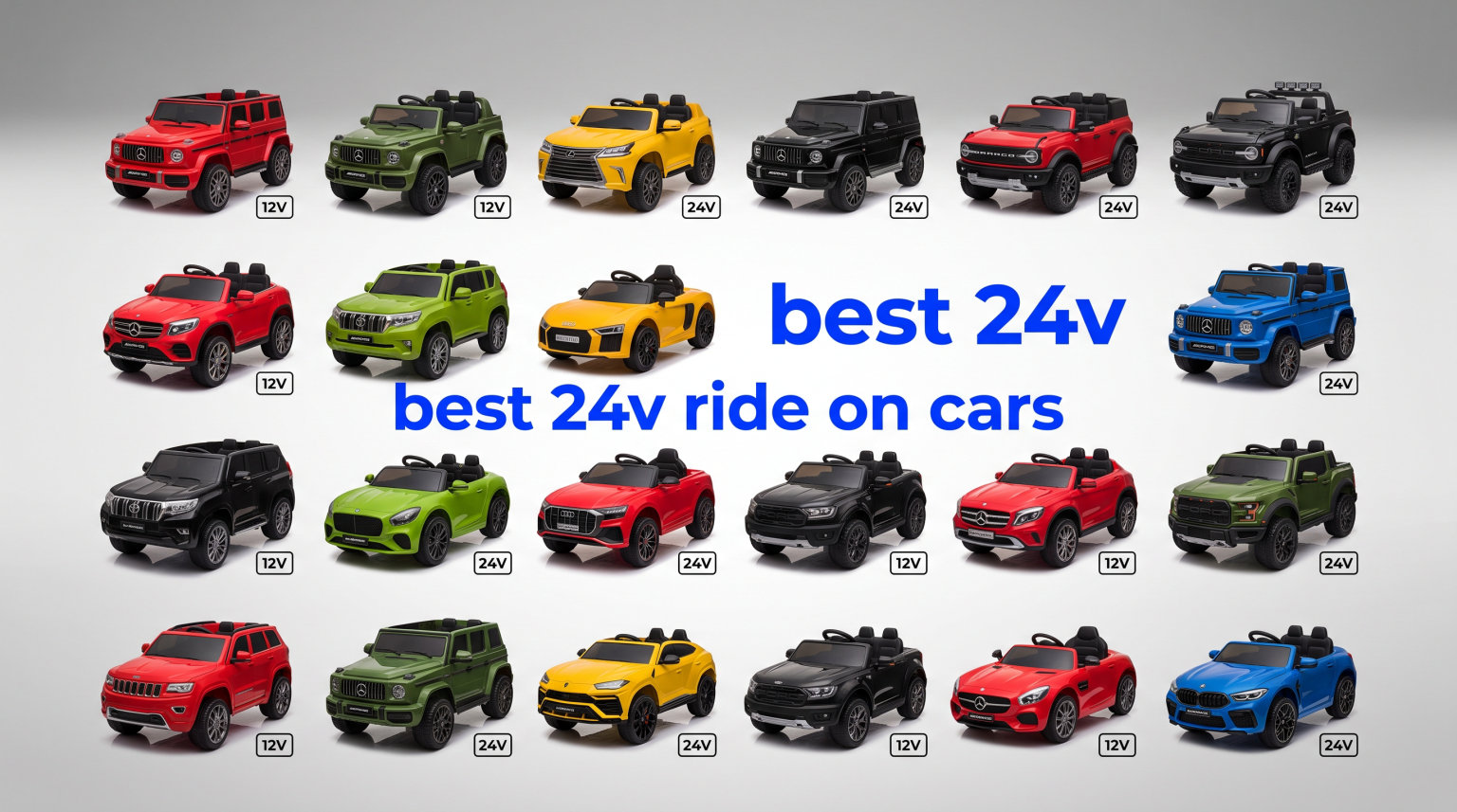 best 24v ride on cars