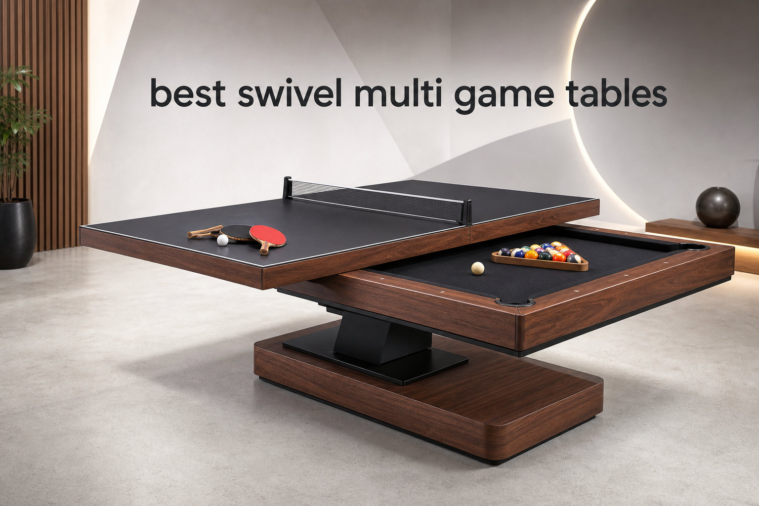 best swivel multi game tables