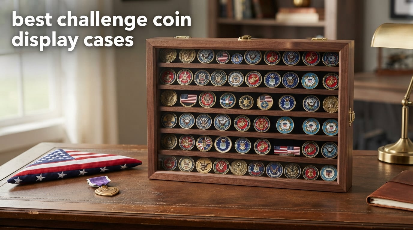 best challenge coin display cases