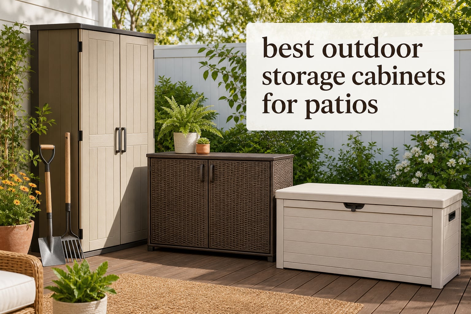 best outdoor storage cabinets for patios
