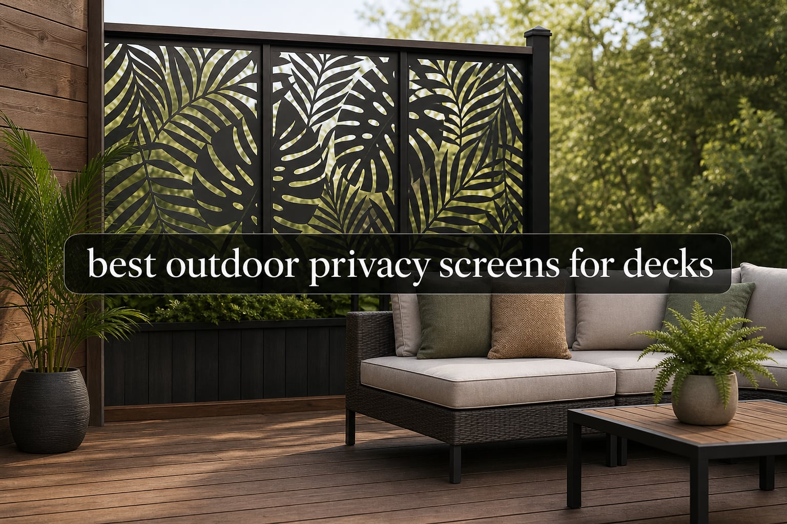 best outdoor privacy screens for decks