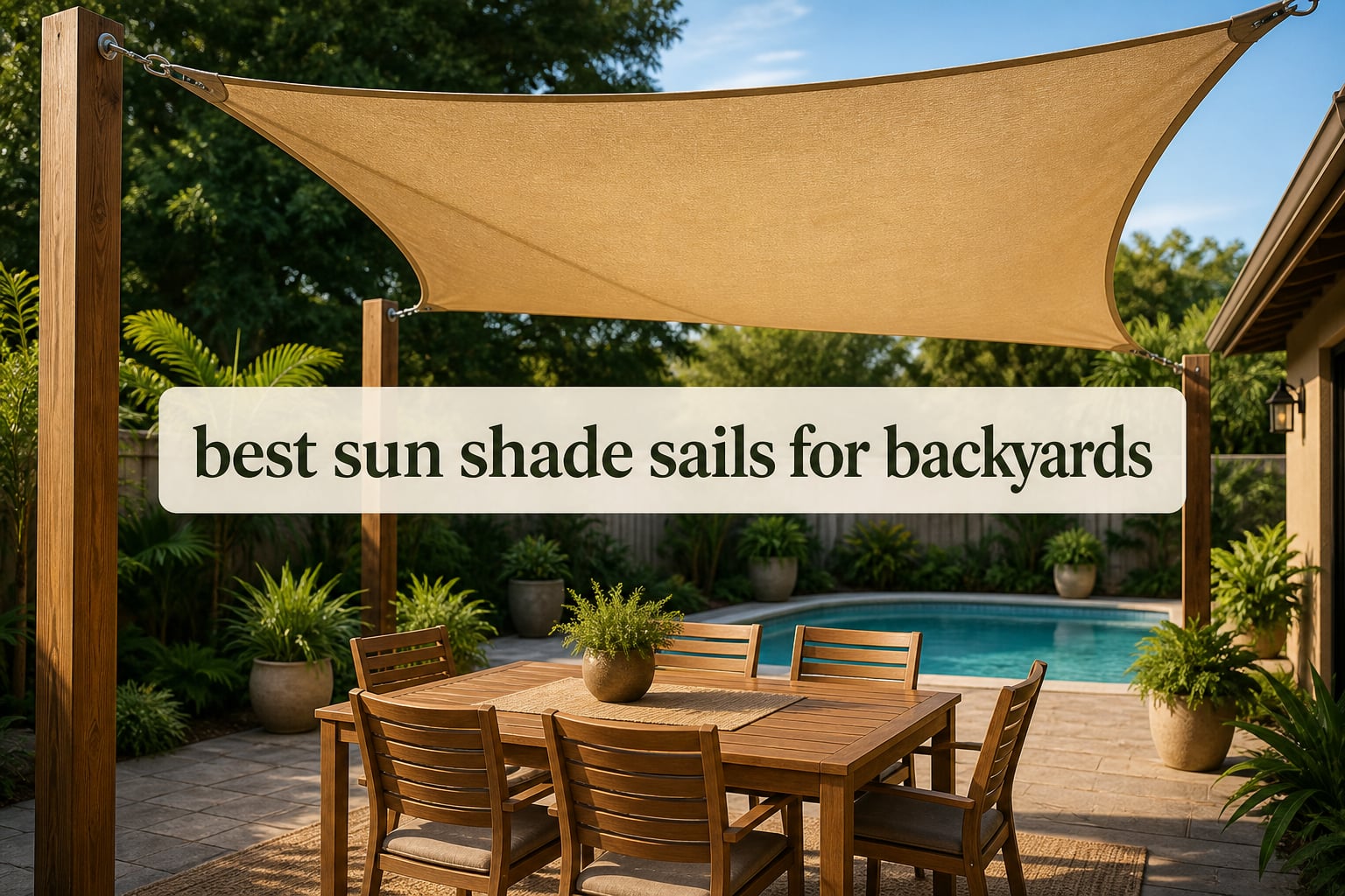 best sun shade sails for backyards