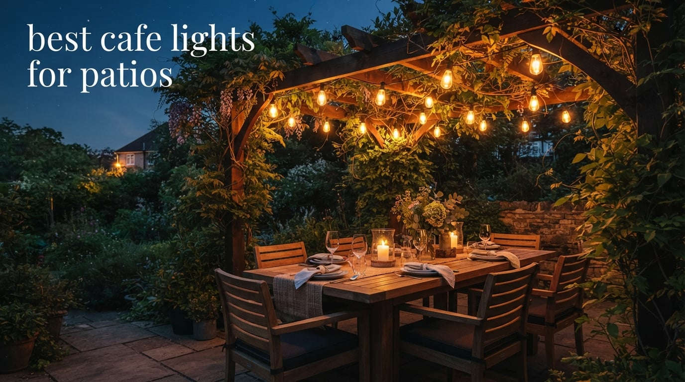 best cafe lights for patios