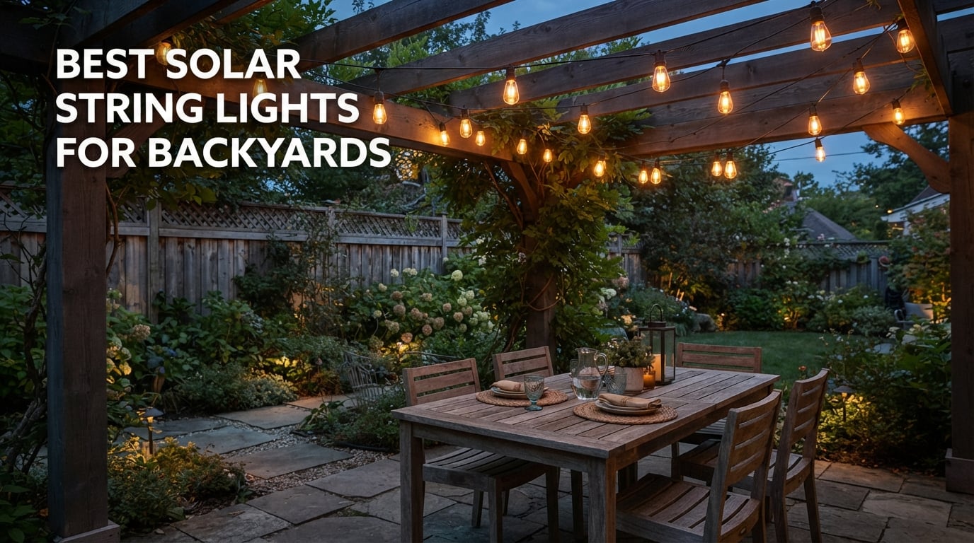 best solar string lights for backyards